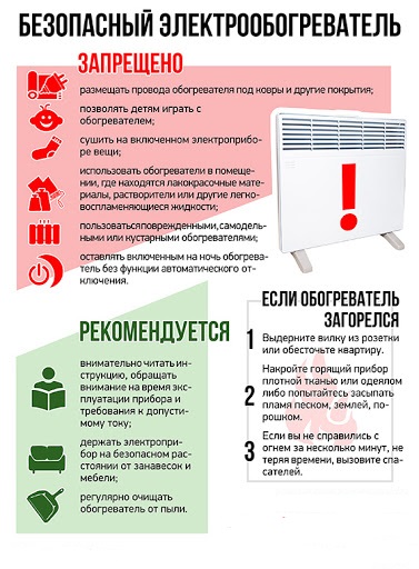 безопасный электронагреватель