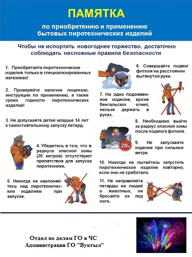 памятка пиротехника